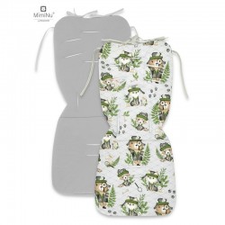 MimiNu - Salteluta pentru carucior Reversibila Cu doua fete Din catifea matlasata si bumbac Materiale certificate Oeko Tex Stand