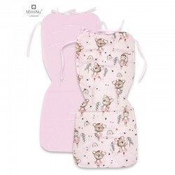 MimiNu - Salteluta pentru carucior Reversibila Cu doua fete Din catifea matlasata si bumbac Materiale certificate Oeko Tex Stand