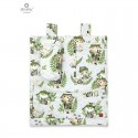MimiNu - Organizator pentru patut si leagan Din bumbac certificat Oeko Tex Standard 100 Cu 3 compartimente 53x46 cm Design Detec