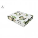 MimiNu - Cearceaf cu elastic pentru patut 120X60 cm Din bumbac certificat Oeko Tex Standard 100 Design Detective Natural