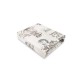 MimiNu - Cearceaf cu elastic pentru patut 120X60 cm Din bumbac certificat Oeko Tex Standard 100 Design Zoo on Bikes Beige