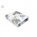 MimiNu - Cearceaf cu elastic pentru patut 140X70 cm Din bumbac certificat Oeko Tex Standard 100 Design Pirates Blue