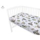 MimiNu - Cearceaf cu elastic pentru patut 140X70 cm Din bumbac certificat Oeko Tex Standard 100 Design Pirates Blue