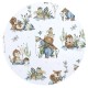Miminu - Cearceaf cu elastic Din bumbac certificat Oeko Tex Standard 100 Pentru pat 160x80 cm Design Let\'s Go Blue