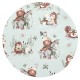 Miminu - Cearceaf cu elastic Din bumbac certificat Oeko Tex Standard 100 Pentru pat 160x80 cm Design Let\'s Go Natural