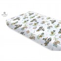 Miminu - Cearceaf cu elastic Din bumbac certificat Oeko Tex Standard 100 Pentru pat 160x80 cm Design Pirates Blue