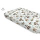 Miminu - Cearceaf cu elastic Din bumbac certificat Oeko Tex Standard 100 Pentru pat 160x80 cm Design Pirates Natural