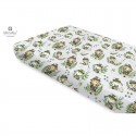 Miminu - Cearceaf cu elastic Din bumbac certificat Oeko Tex Standard 100 Pentru pat 160x80 cm Design Detective Natural