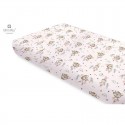 Miminu - Cearceaf cu elastic Din bumbac certificat Oeko Tex Standard 100 Pentru pat 160x80 cm Design Little Ballerina Pink