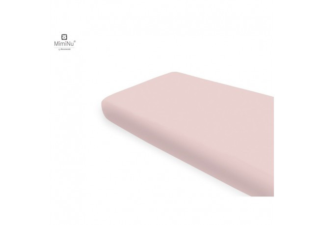 Miminu - Cearceaf cu elastic Din bumbac certificat Oeko Tex Standard 100 Pentru pat 160x80 cm Colectia Royal Powder Pink