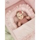 Miminu - Cearceaf cu elastic Din bumbac certificat Oeko Tex Standard 100 Pentru pat 160x80 cm Colectia Royal Powder Pink