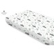 Miminu - Cearceaf cu elastic Din bumbac certificat Oeko Tex Standard 100 Pentru pat 160x80 cm Forest Friends Mint