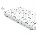 Miminu - Cearceaf cu elastic Din bumbac certificat Oeko Tex Standard 100 Pentru pat 160x80 cm Forest Friends Mint