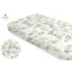 Miminu - Cearceaf cu elastic Din bumbac certificat Oeko Tex Standard 100 Pentru pat 160x80 cm Design Zoo On Bikes Nugat