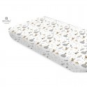 Miminu - Cearceaf cu elastic Din bumbac certificat Oeko Tex Standard 100 Pentru pat 160x80 cm Forest Friends Beige