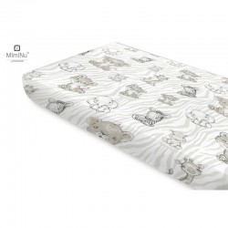 Miminu - Cearceaf cu elastic Din bumbac certificat Oeko Tex Standard 100 Pentru pat 160x80 cm Safari Beige