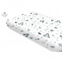 Miminu - Cearceaf cu elastic Din bumbac certificat Oeko Tex Standard 100 Pentru pat 160x80 cm Baby Shower Blue