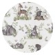 Miminu - Cearceaf cu elastic Din bumbac certificat Oeko Tex Standard 100 Pentru pat 160x80 cm Design Calm Forest Natural
