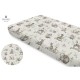 Miminu - Cearceaf cu elastic Din bumbac certificat Oeko Tex Standard 100 Pentru pat 160x80 cm Design Calm Forest Beige