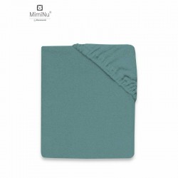 MimiNu - Cearceaf cu elastic Pentru pat 160x80 cm Din terry Material certificat Oeko Tex Standard 100 Nepal Green