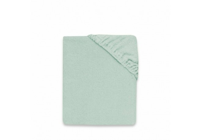 MimiNu - Cearceaf cu elastic Pentru pat 160x80 cm Din terry Material certificat Oeko Tex Standard 100 Cold Mint
