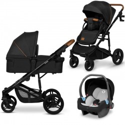 Lionelo - Carucior 3 in 1 Mari Tour Transformabil Cu landou cu salteluta moale Reversibil Maner ajustabil Plasa de tantari Husa 