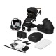 Lionelo - Carucior 3 in 1 Mari Tour Transformabil Cu landou cu salteluta moale Reversibil Maner ajustabil Plasa de tantari Husa 