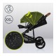Lionelo - Carucior 3 in 1 Mari Tour Transformabil Cu landou cu salteluta moale Reversibil Maner ajustabil Plasa de tantari Husa 