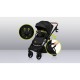 Lionelo - Carucior 3 in 1 Mari Tour Transformabil Cu landou cu salteluta moale Reversibil Maner ajustabil Plasa de tantari Husa 
