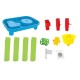 Petite&Mars - Masa de joaca pentru copii Tim Pentru apa si nisip 6 jucarii diferite incluse  46 x 69 x 39 cm Albastru/Verde
