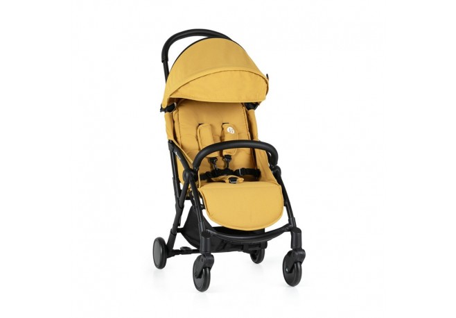 Petite&Mars - Carucior sport Up Ultracompact si usor 6 luni+ 5.8 kg Bara detasabila Sustine pana la 22 kg Galben
