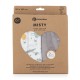 Petite&Mars - Set 2 scutece din muselina de bambus Misty Grey Planes Hipoalergenice Dimensiuni mari 120 x 120 cm Certificate Oek