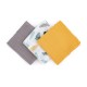 Petite&Mars - Set 3 scutece din muselina de bambus Moussy Ochre Leaves Hipoalergenice 68 x 68 cm Certificate Oeko Tex Standard 1
