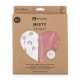 Petite&Mars - Set 2 scutece din muselina de bambus Misty Rose Rainbow Hipoalergenice Dimensiuni mari 120 x 120 cm Certificate Oe