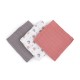 Petite&Mars - Set 3 scutece din muselina de bambus Moussy Rose Rainbow Hipoalergenice 68 x 68 cm Certificate Oeko Tex Standard 1