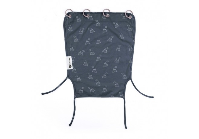 Petite&Mars - Parasolar textil pentru soare si vant Universal Protectie UV SPF40+ Potrivit pentru carucioare si scaune auto Gri