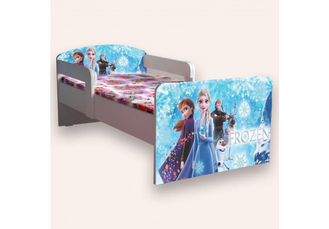 Pat pentru copii Frozen cu saltea