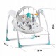 Leagan electric cu muzica Ricokids 7326 - Turcoaz - Resigilat (ambalaj deteriorat)
