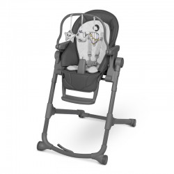 Lionelo - Scaun de masa multifunctional Cora Plus Reglabil in 4 pozitii pe inaltime Spatar reglabil in 3 pozitii Cu bara de juca