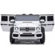 Masinuta electrica Chipolino SUV Mercedes Maybach G650 white cu scaun din piele si roti EVA