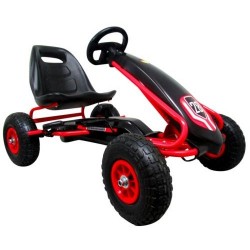 Kart cu pedale Gokart 3-7 ani roti gonflabile G4 R-Sport - Negru