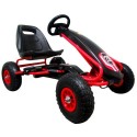 Kart cu pedale Gokart 3-7 ani roti gonflabile G4 R-Sport - Negru