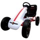 Kart cu pedale ABARTH 3-7 ani roti din spuma EVA G6 R-Sport - Alb