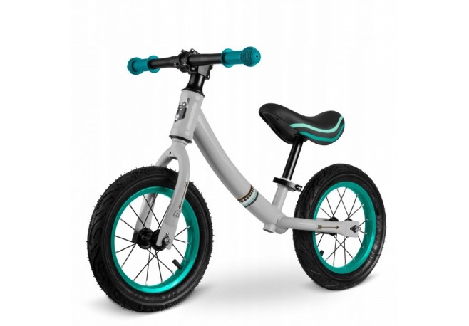Bicicleta fara pedale Ricokids 760100 - Turcoaz - Gri