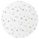 MimiNu - Cearceaf cu elastic pentru patut 120X60 cm Din bumbac certificat Oeko Tex Standard 100 Mini Gray Stars