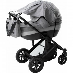 Parasolar cu laterale pentru landou si carucior Copertina protectie UPF 50+ cu fereastra Usor reglabil Rezistent la apa FreeON G