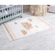 Set Lenjerie MyKids 11 Piese VP 334 FIGURES Bej 120x60 cm + Covoras Mykids Carpet VP05 160x100 cm