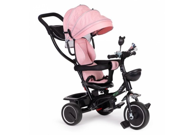 Tricicleta Cu Sezut Rotativ Ecotoys JM-066-9 - Roz
