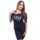 Camasa de alaptat Din bumbac Cu capse oblice Masura M I love my Baby Navy Blue