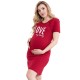 Camasa de alaptat Din bumbac Cu capse oblice Masura XL I love my Baby Bordeaux